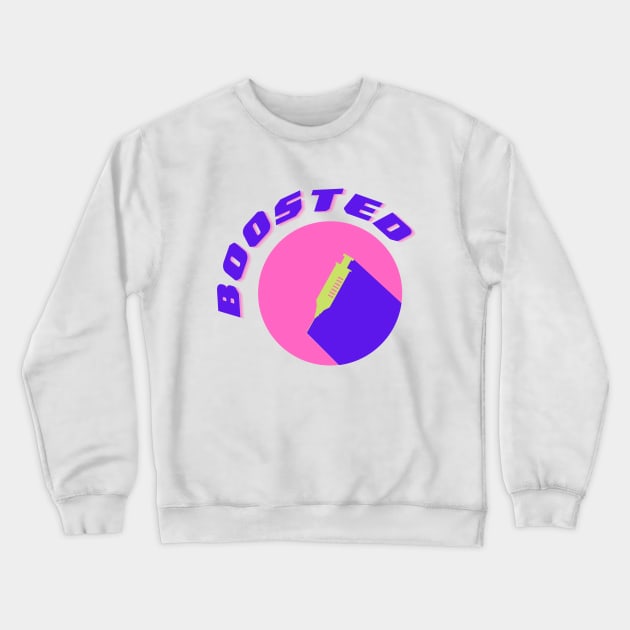 Boosted! Crewneck Sweatshirt by TJWDraws